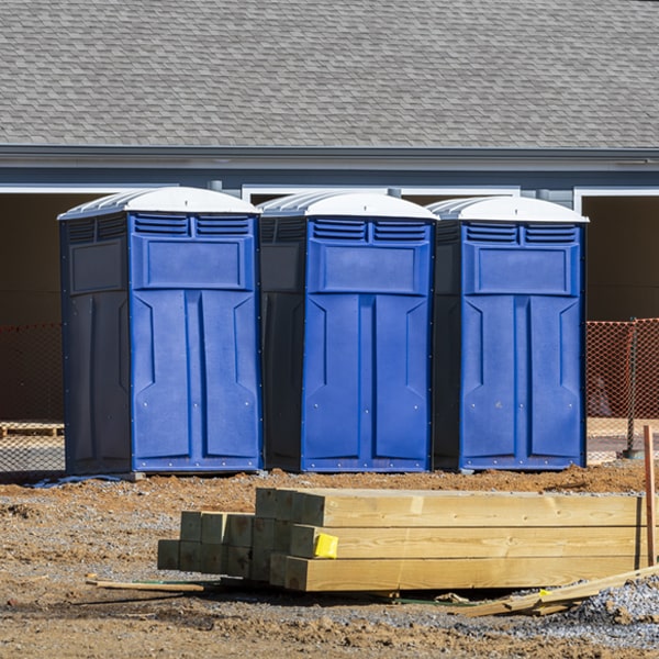 can i customize the exterior of the porta potties with my event logo or branding in Adams Basin NY